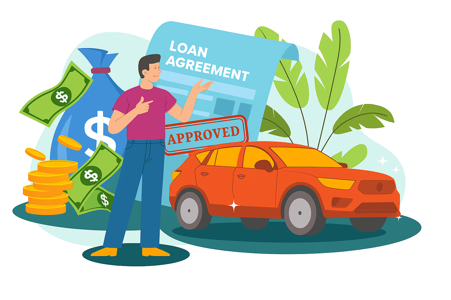 Car Loan illustration